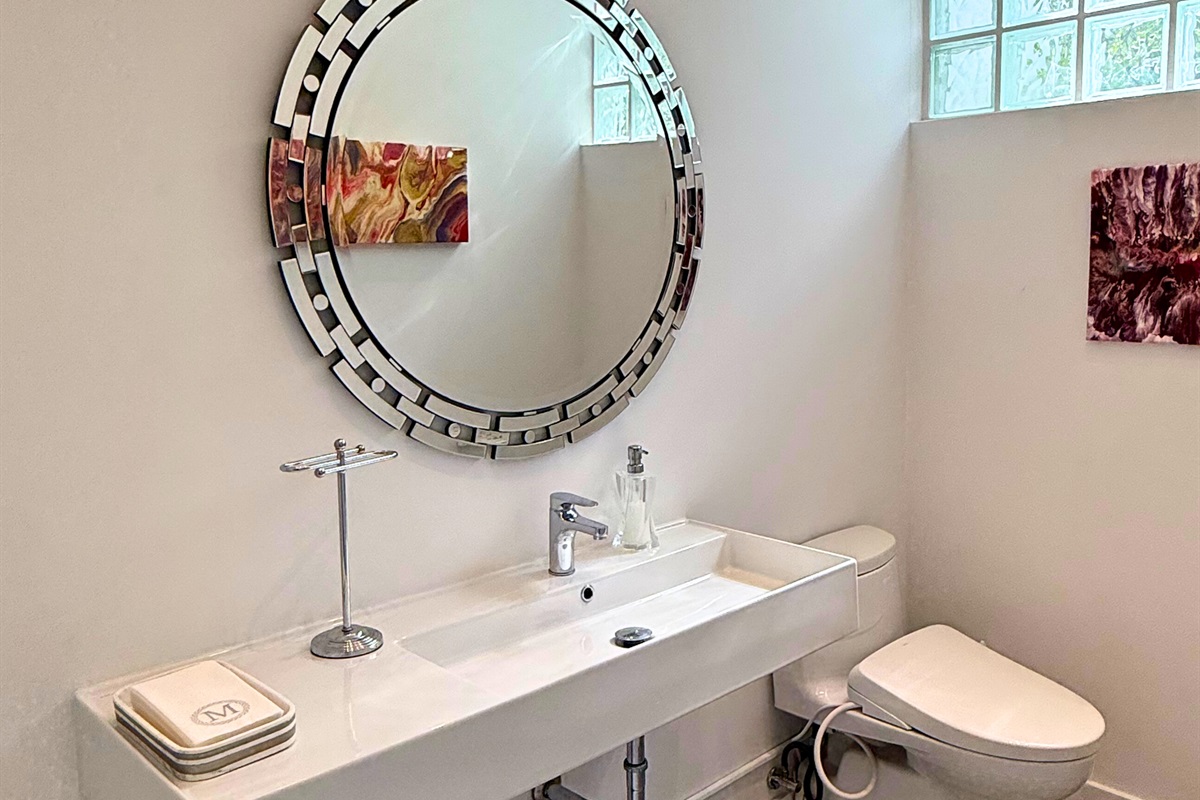 Half bathroom on the main floor