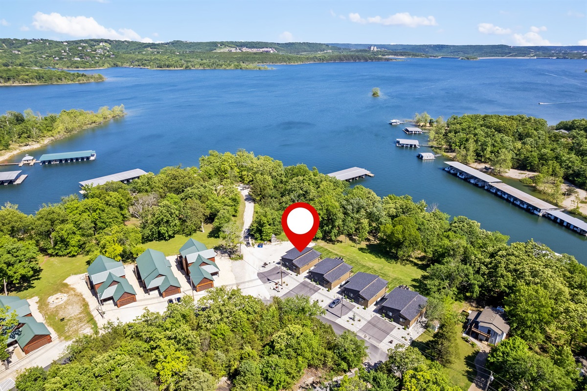 Right next to Table Rock Lake!