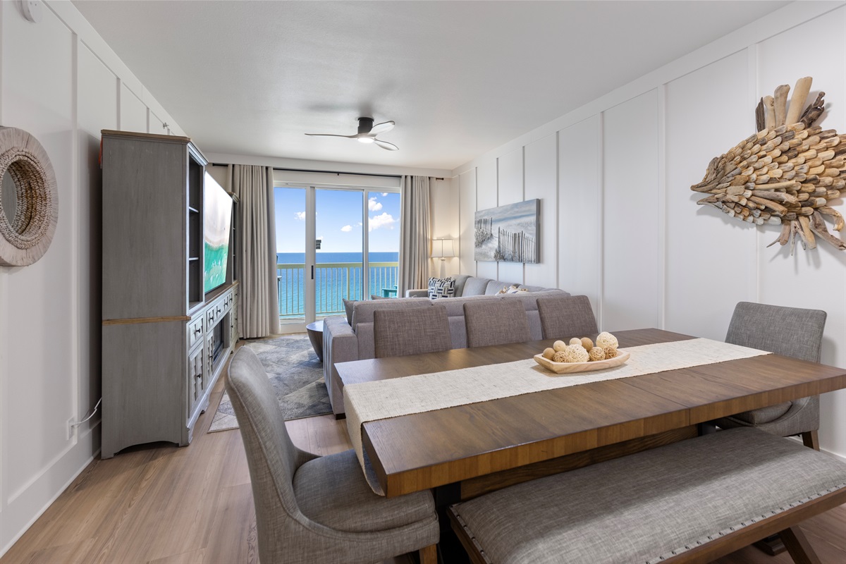 Gulf-Front Living Room