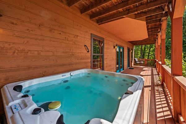 Hot Tub with Grab Bar