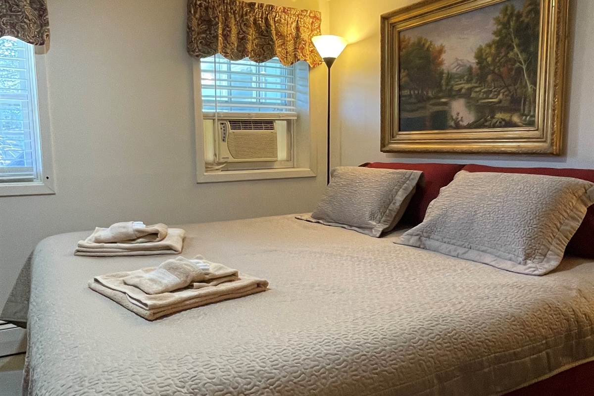 Rest and relax in a King size Bed