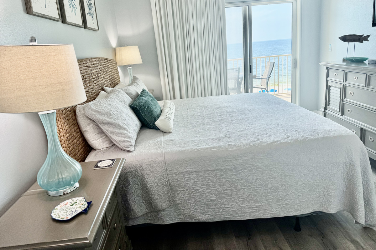 You'll have private access to the balcony, directly from the master bedroom. Sneak out and enjoy the view without waking up the entire crew!