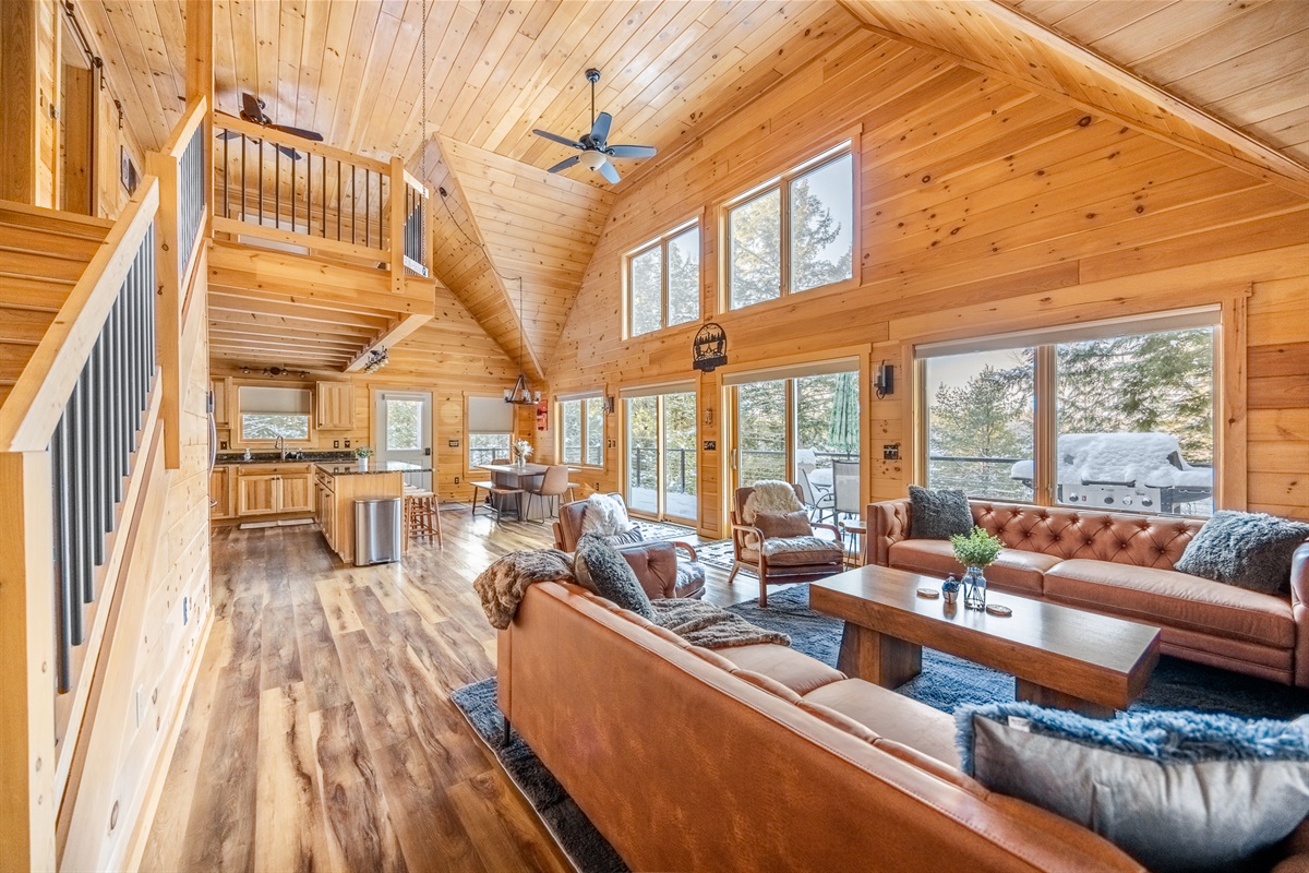 Inviting open space for family and friends