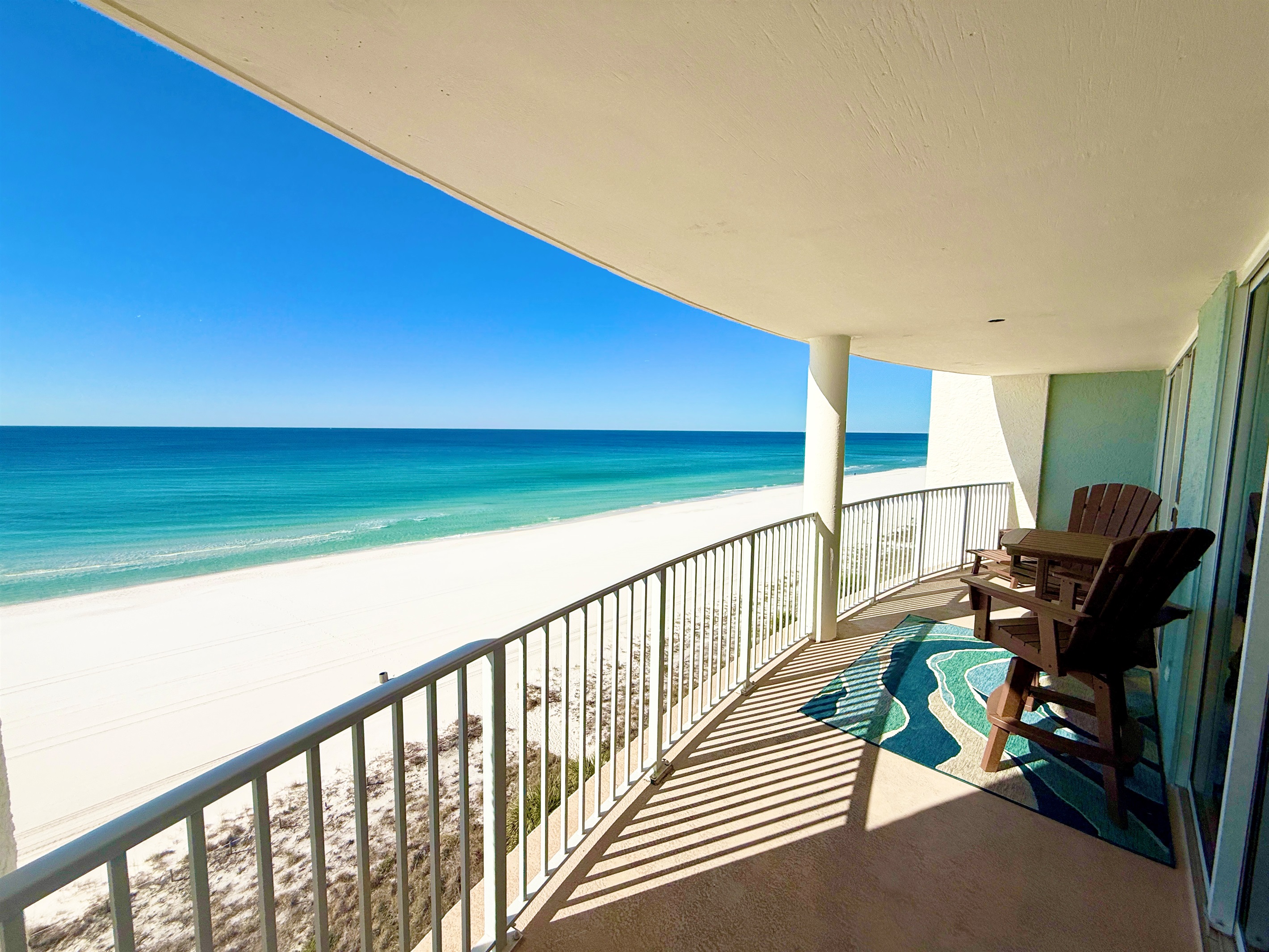 New, sturdy and durable Polywood bar height table and swivel chair set.