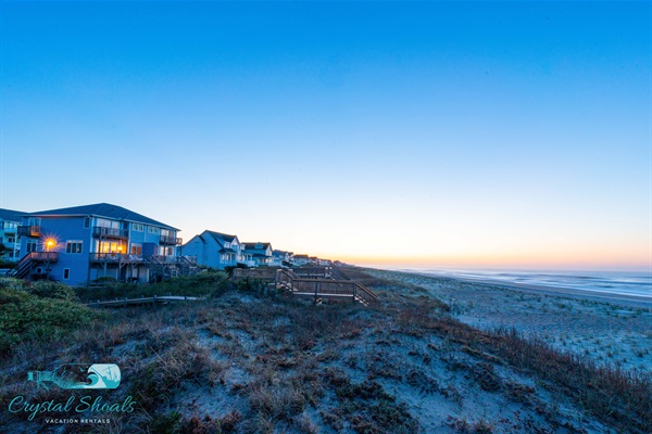 The East-West orientation of Emerald Isle means you get to enjoy sunrise and sunset over the ocean