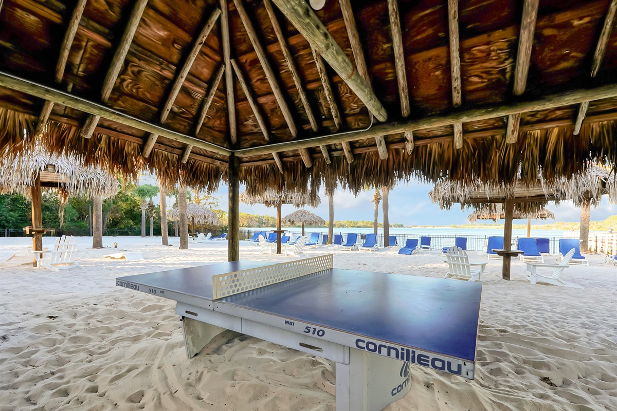 The beach area provides for a variety of fun activities