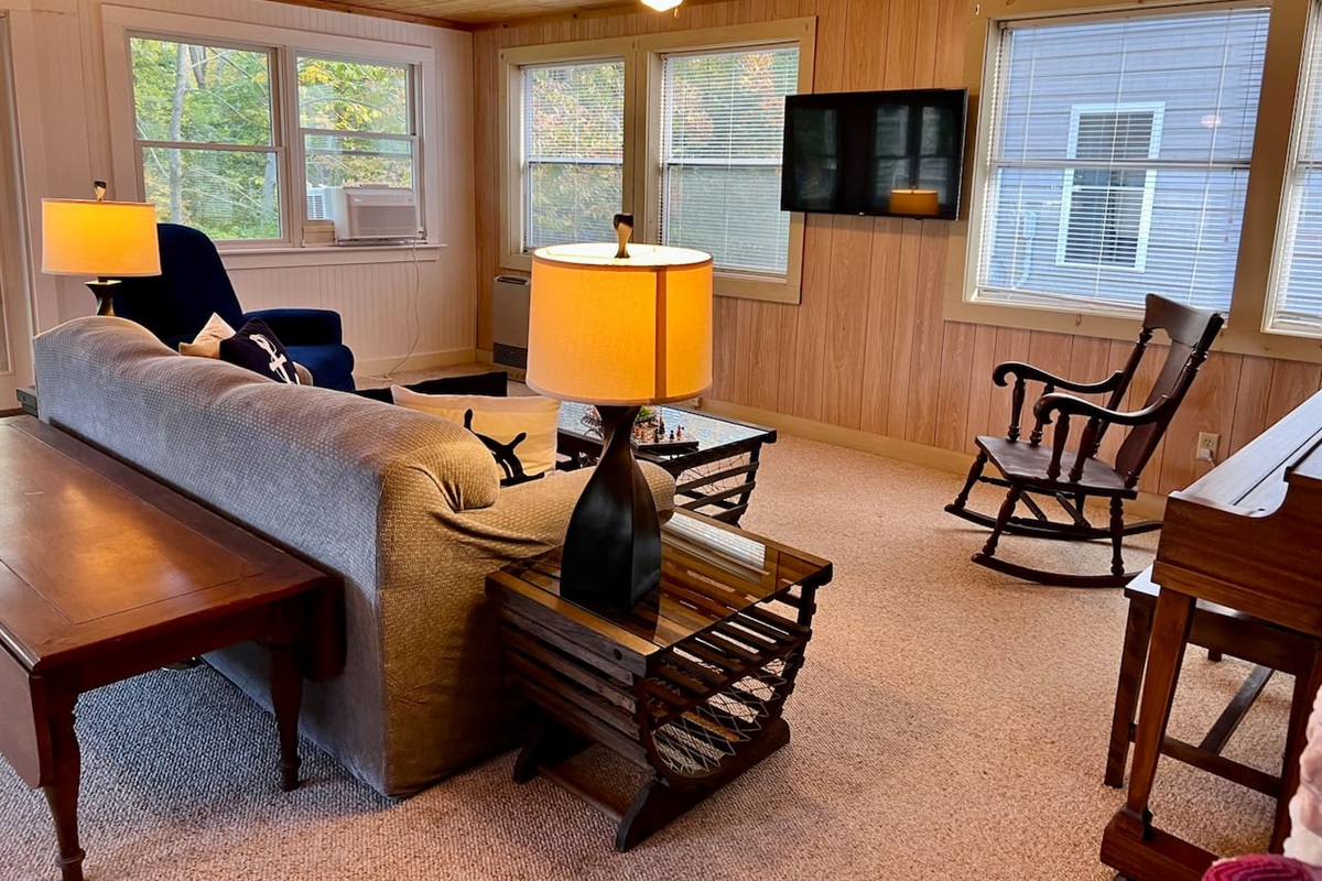 spacious backroom with rustic charm!