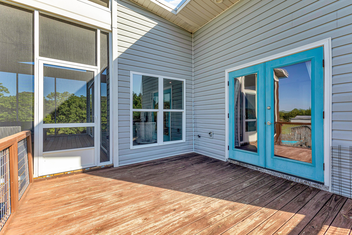 Deck outside of master bedroom