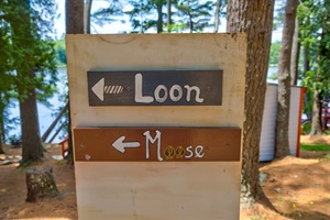 LOON sign to get directions
