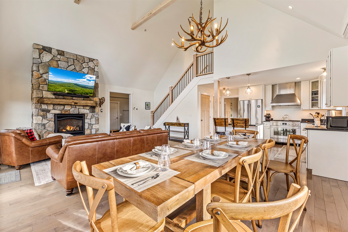 Dine in comfort with plenty of space for everyone.