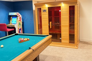 Sink the 8-ball, then sweat the stress away. 🎱🧖‍♂️