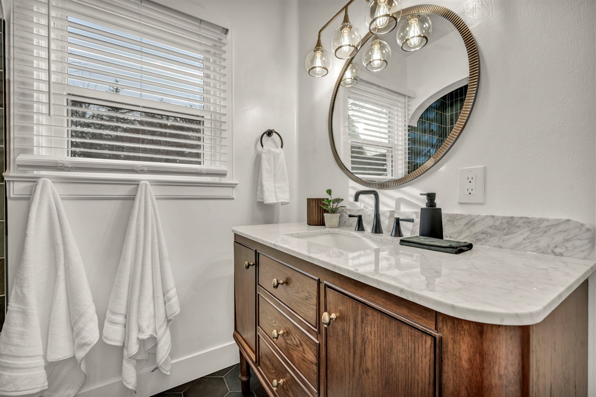 Renovated bathroom, ready for your stay!