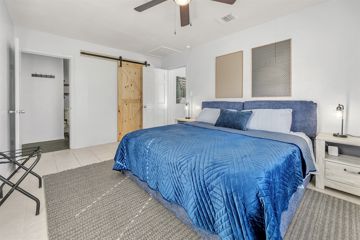 Bedroom 1- King bed with Ensuite
