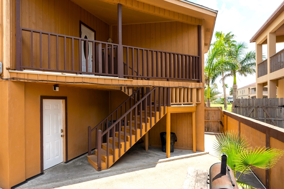 Stairs to main entrance