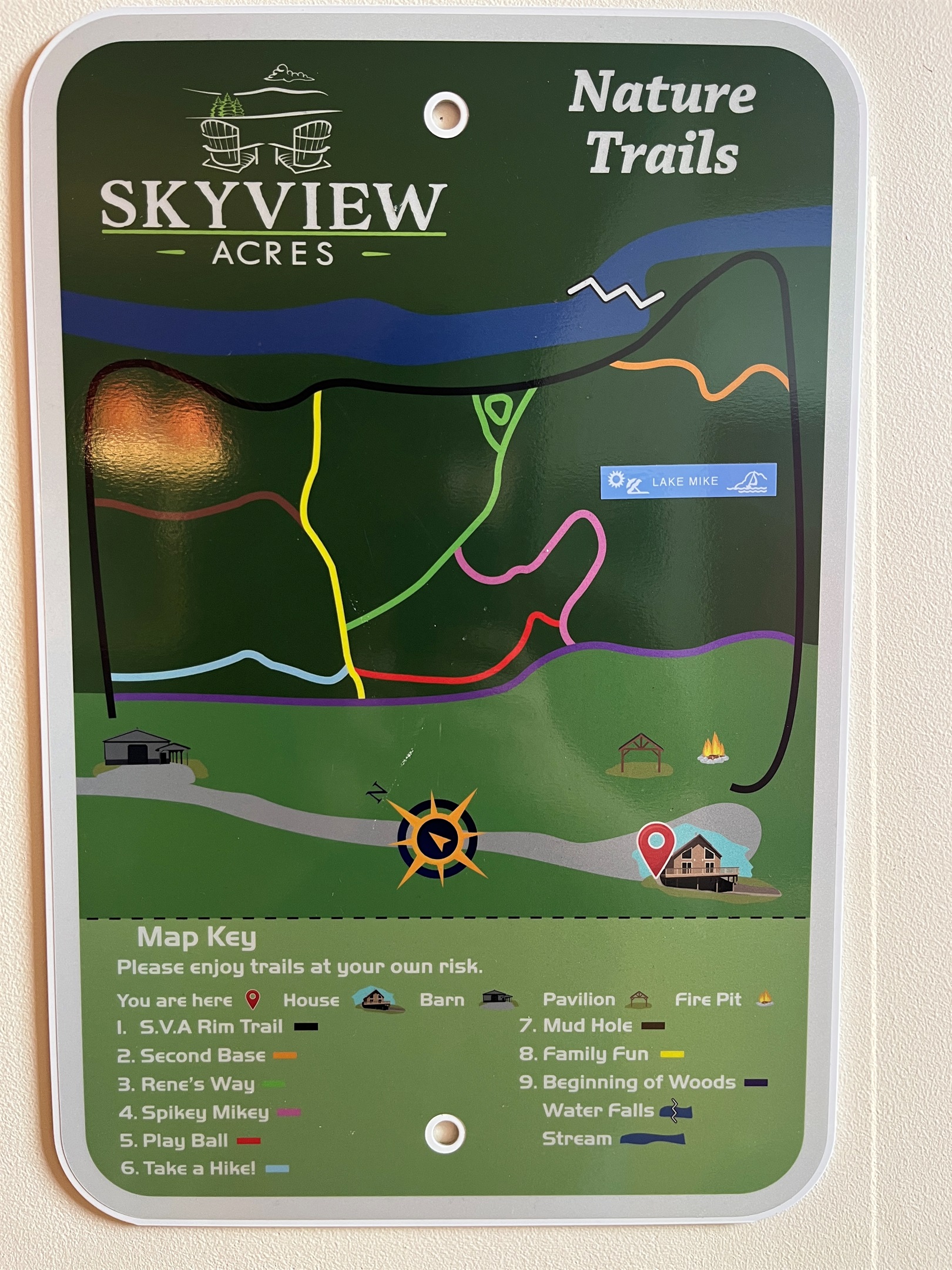 Skyview Acres Trail Map