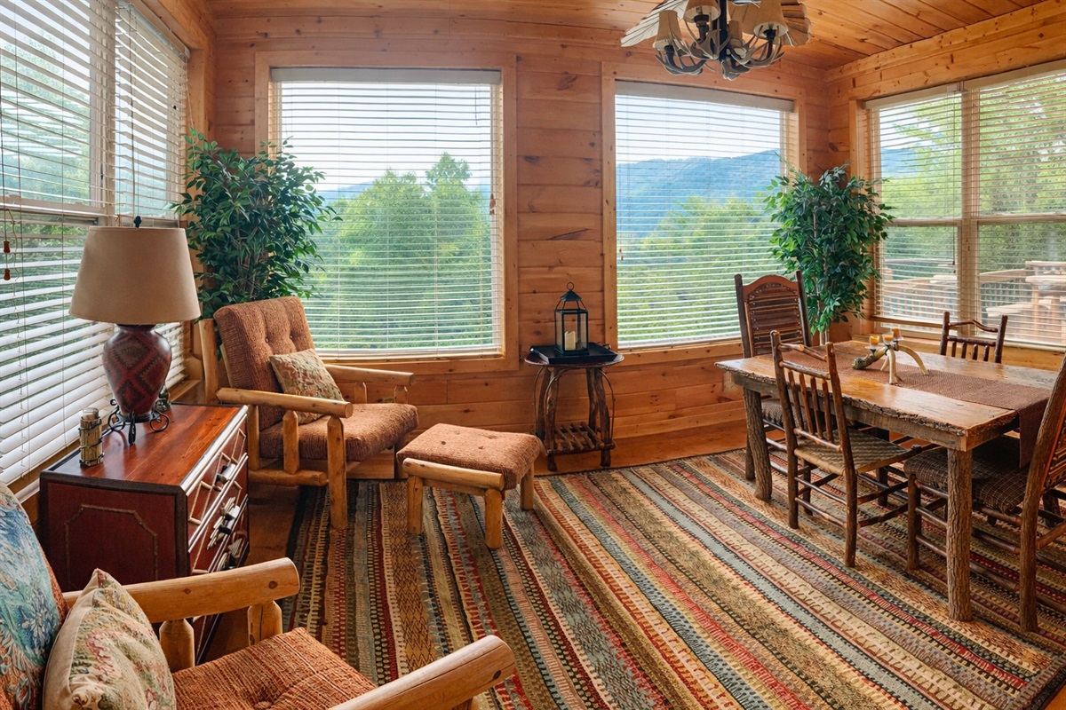 Separate Dining  & Sitting Area with Amazing Views