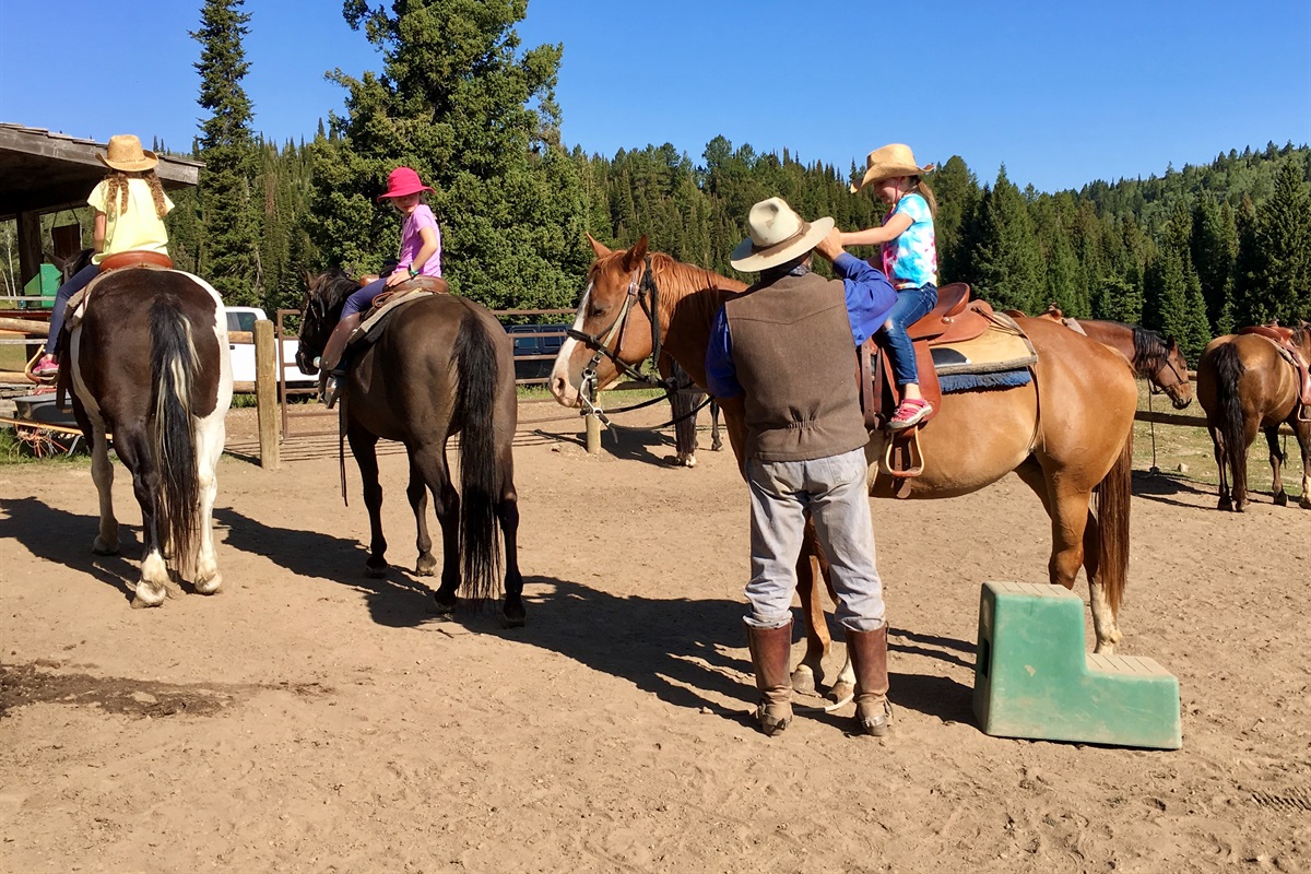 Fun for all ages! Swing up into the saddle, hear the leather creak, and watch the trail open up through the pines. The hustle bustle of the city is officially left behind.