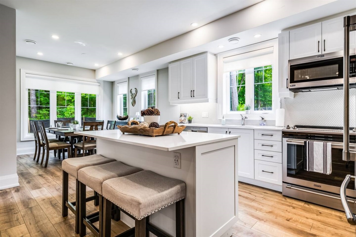 A modern kitchen made for gathering.