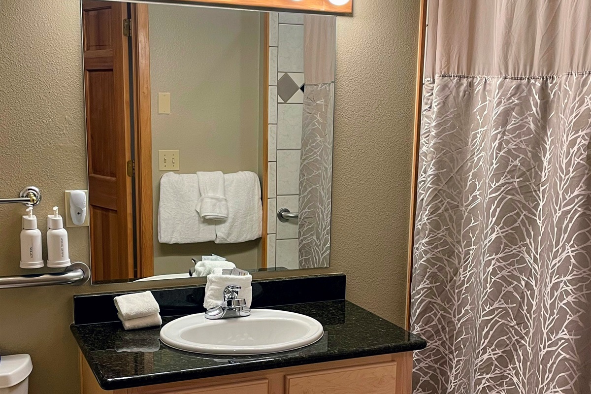 2nd bathroom with tub/shower combination