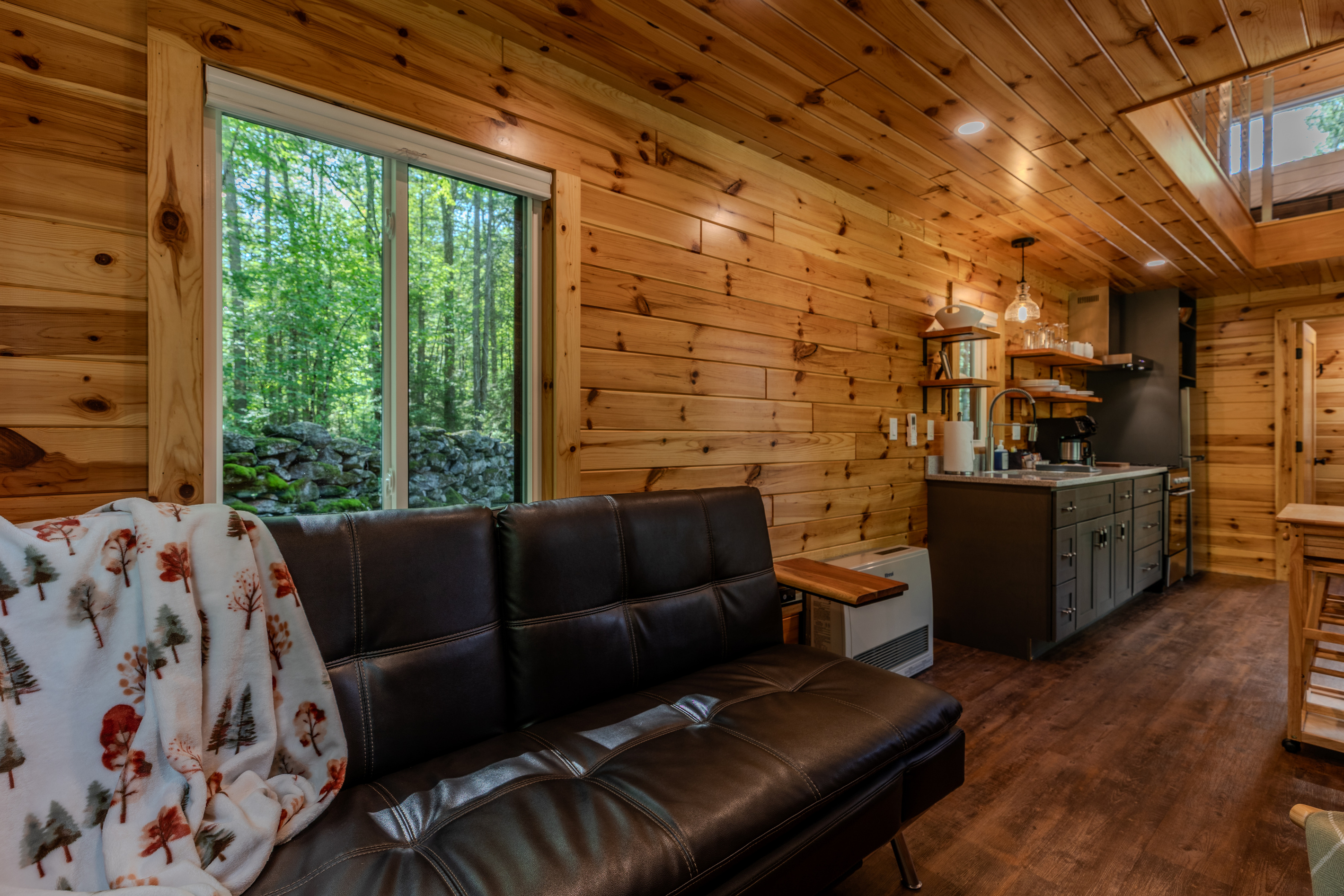 Couch folds out for an additional sleep area