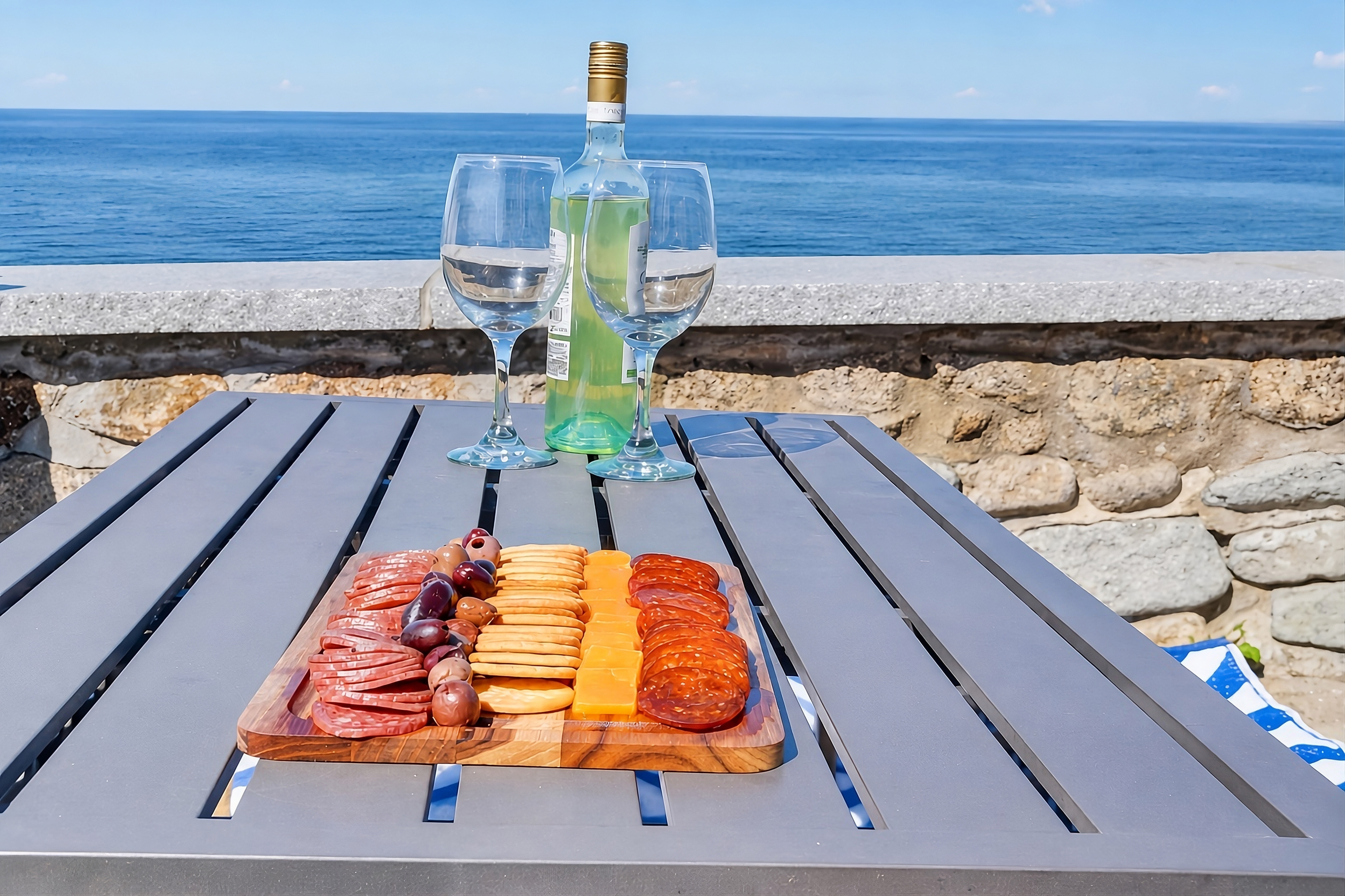 Enjoy meals, drinks, or morning coffee in a beautiful outdoor setting.