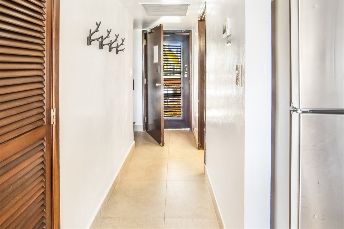 Just off the entrance and the main floor kitchen is the first full bathroom.