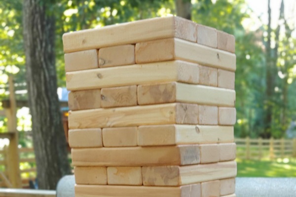 Outdoor giant jenga
