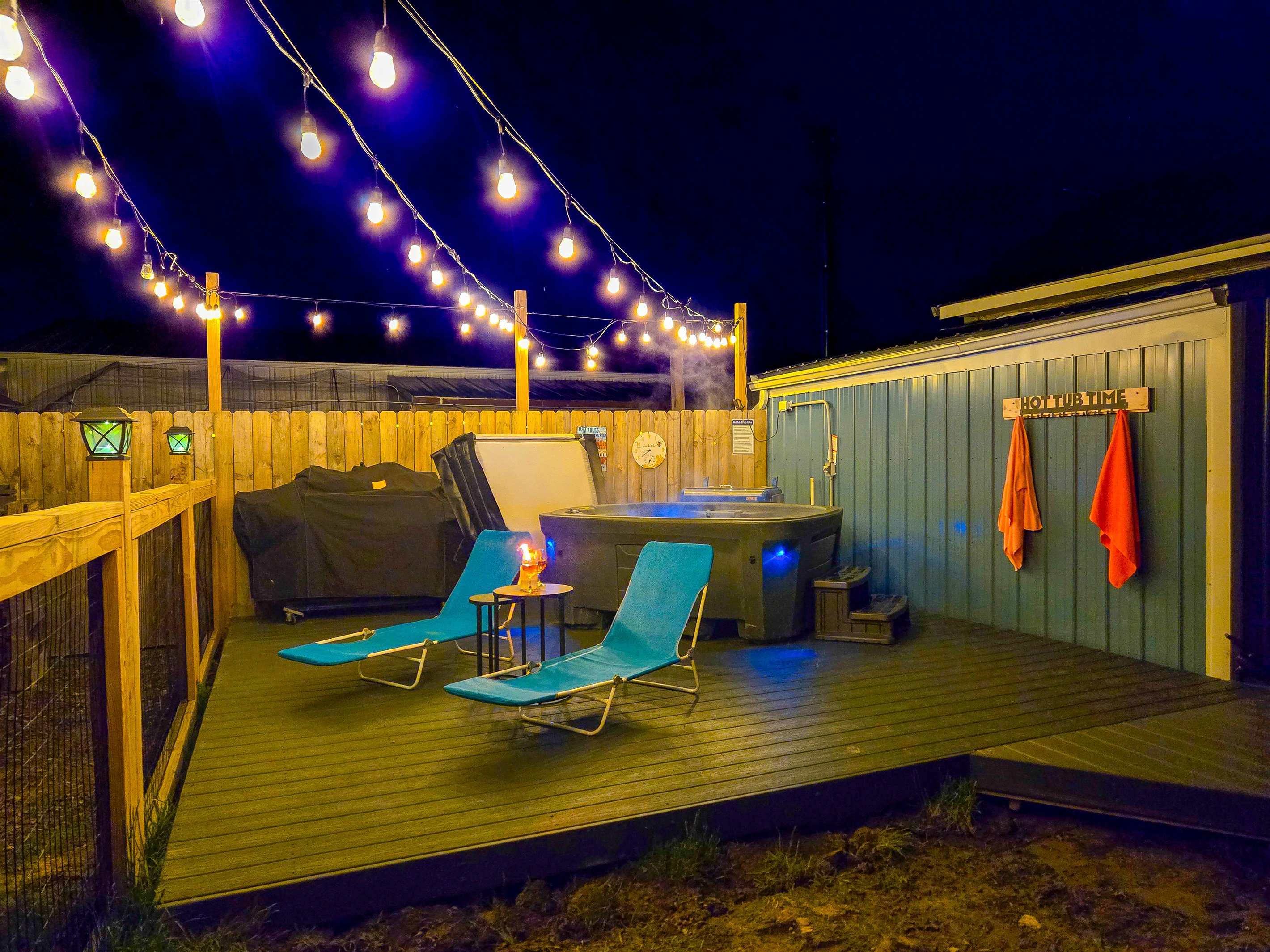 Total privacy under the night stars