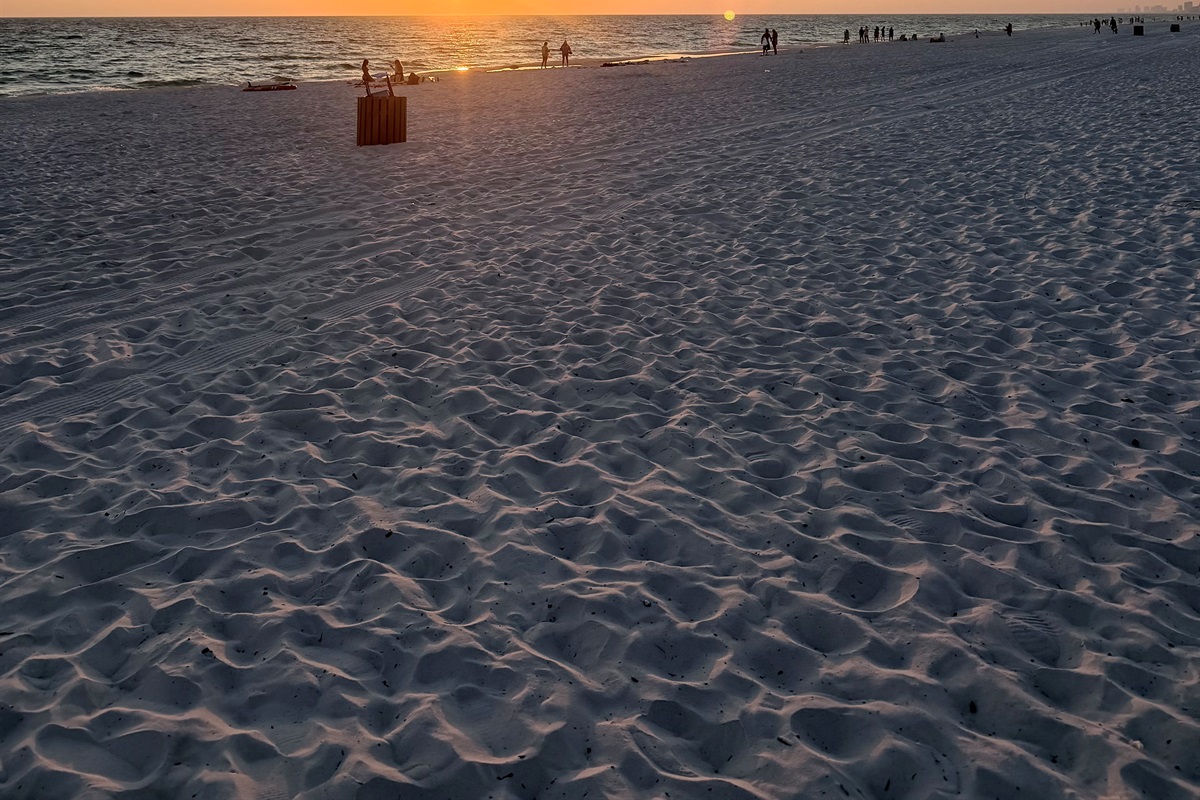 Sunset at the beach — access #5 (5-min walk)