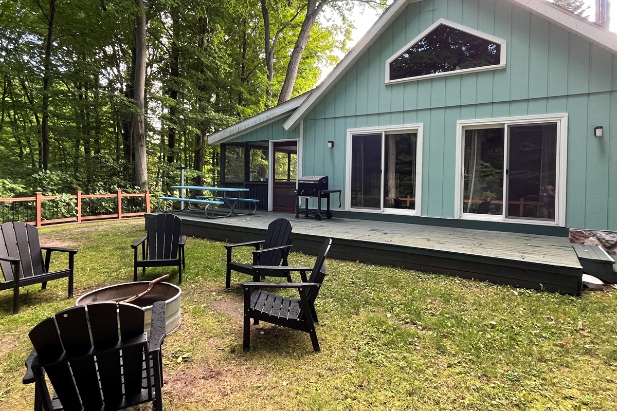 Back deck of Cottage