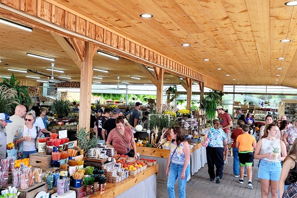 This local store (and farm) is a gem!  Overlook Produce, Bakery and Deli at Overlook Farms. Very worth the 20 min drive! Seasonal outdoor market offerings as well!