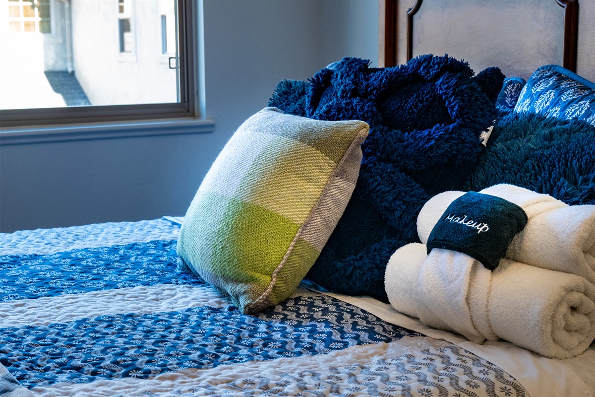 We supply all the linens.