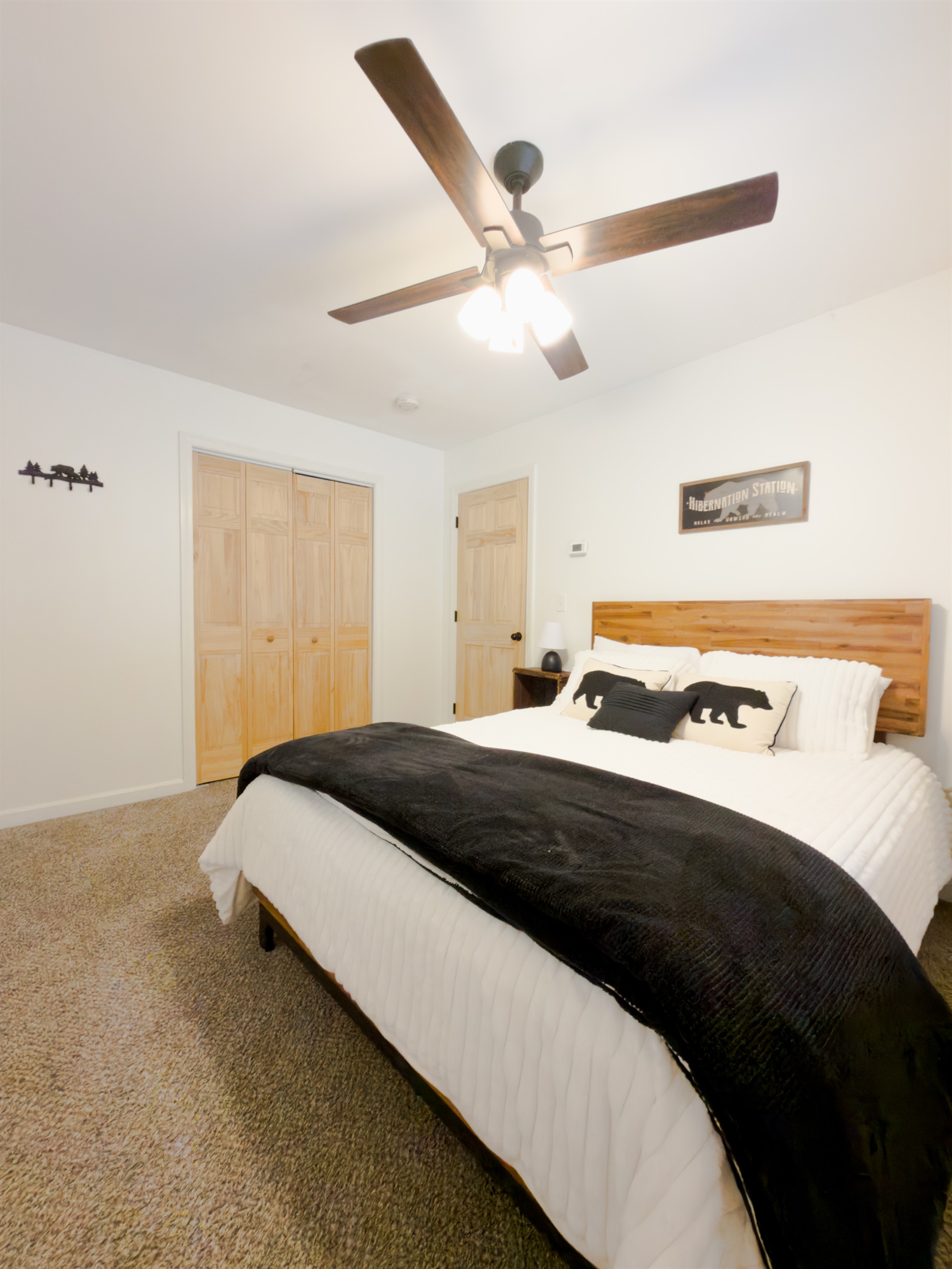 Bedroom 2 - Queen. Enjoy snuggling in while at the chalet. 