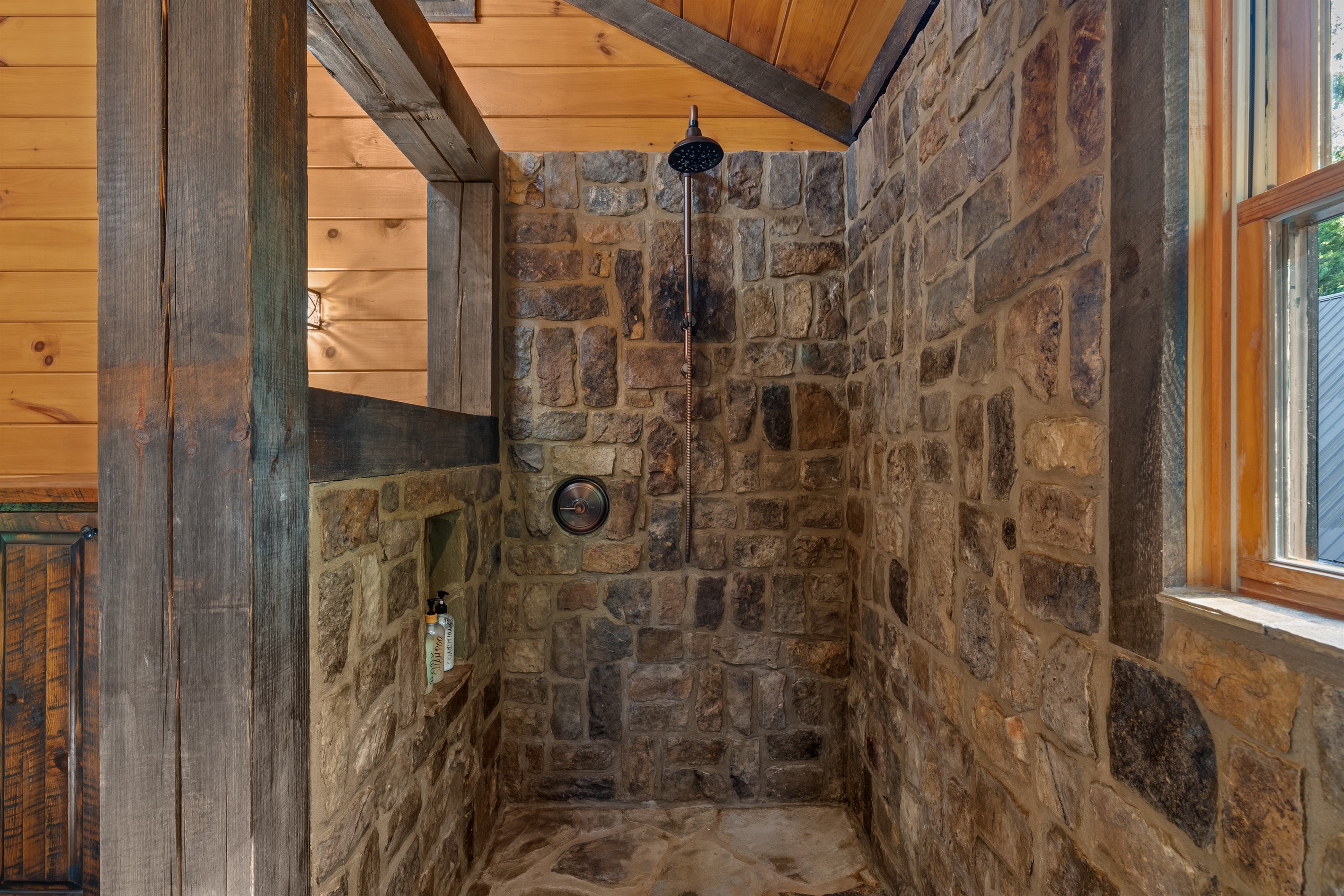 Master shower