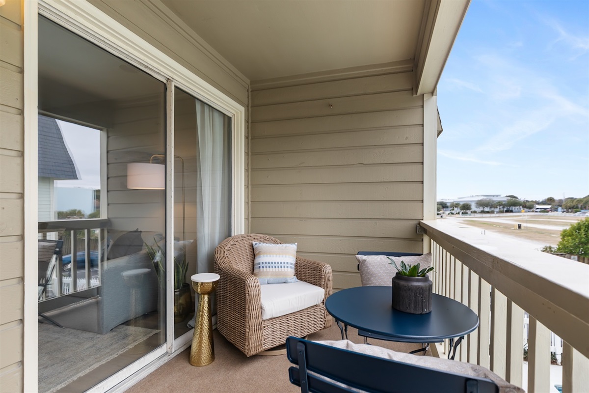Balcony | 211C Oceanside Villas | Isle of Palms SC | IOP Escapes