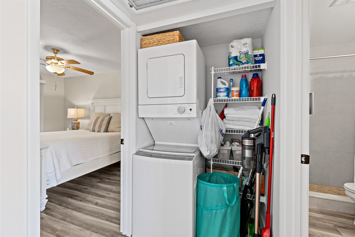 Convenient In-Unit Laundry