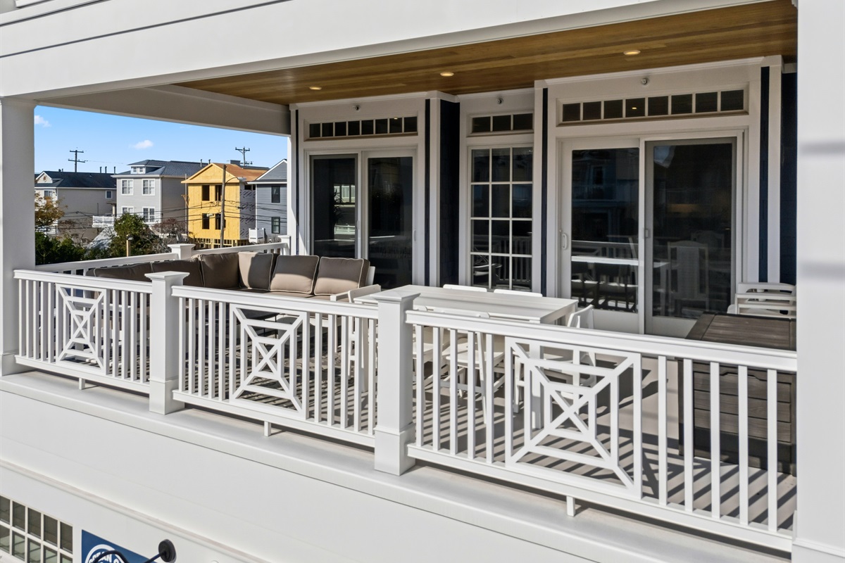 Exterior view of the balcony area