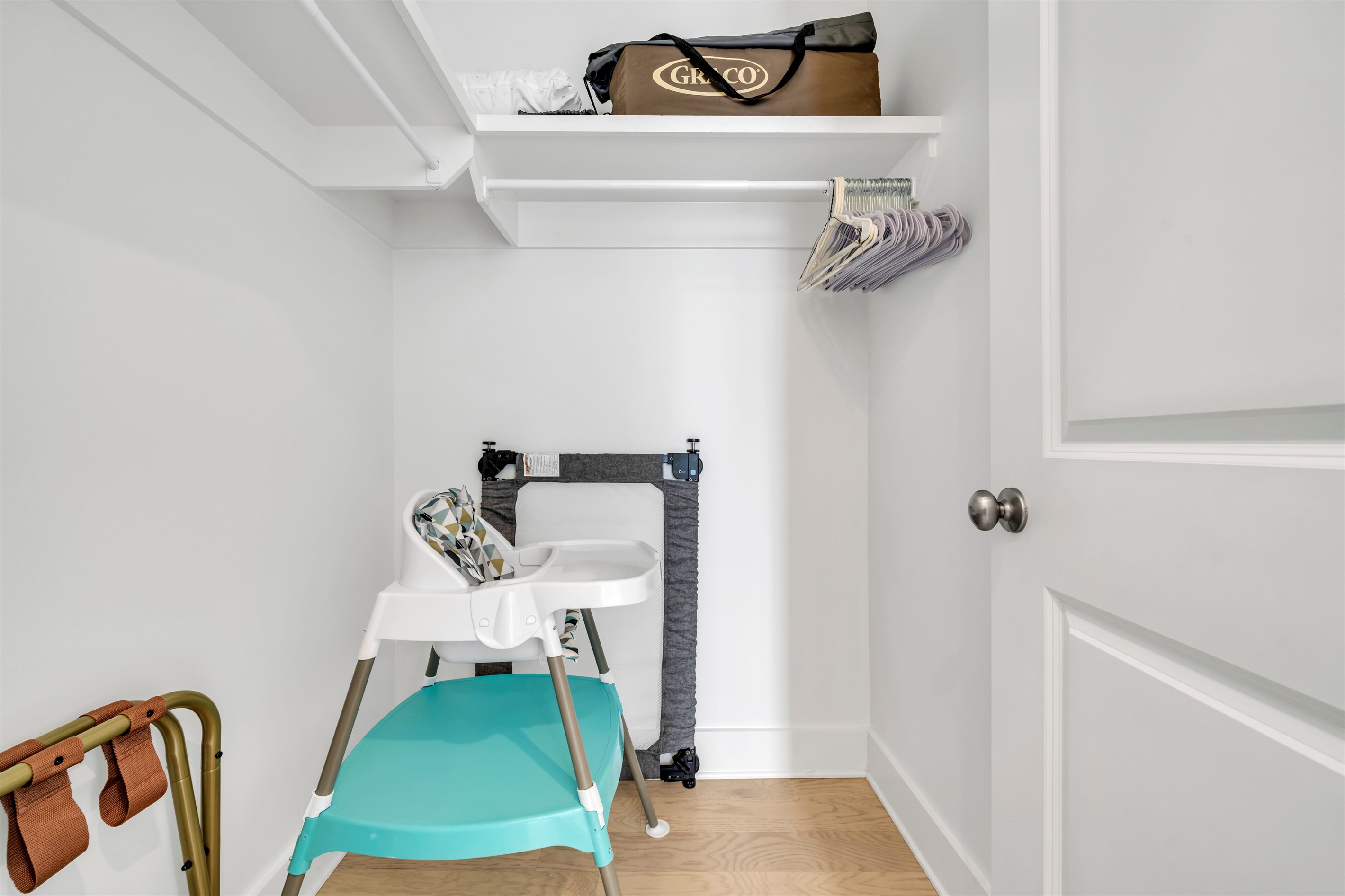 Highchair and playpen