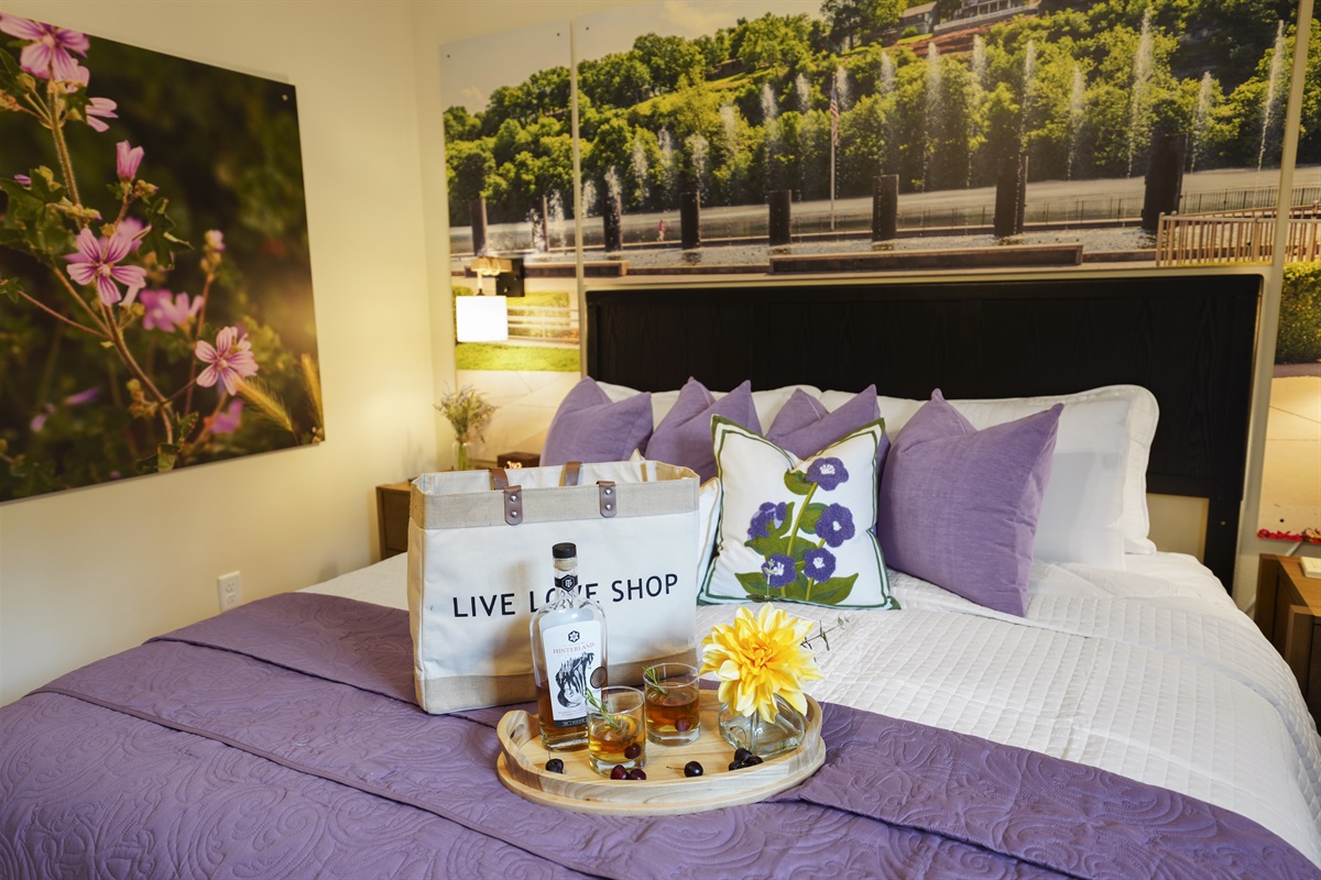 Shop till you drop...into this super comfy bed to relax...