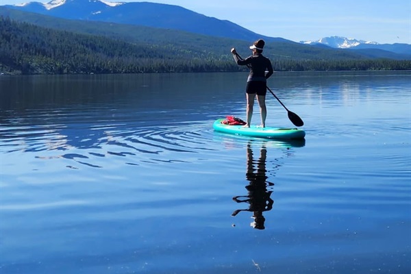 Paddleboard directly from the house with these priceless views!