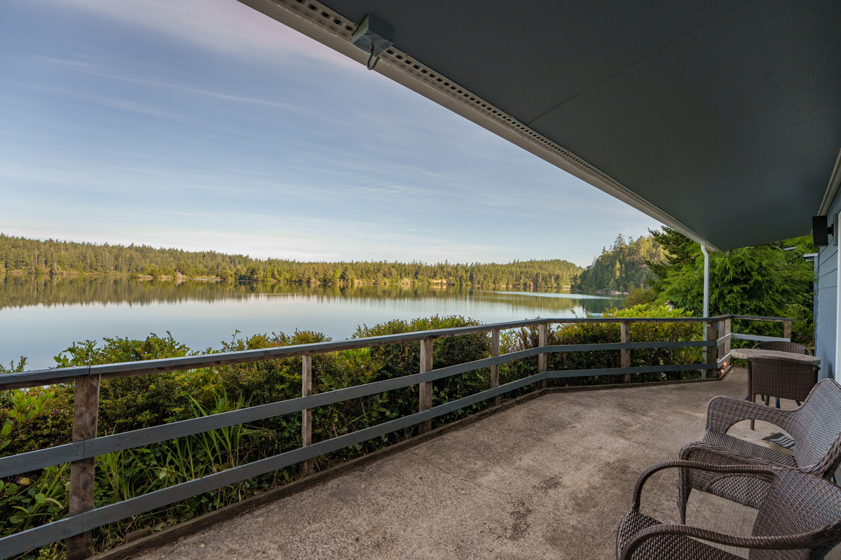 Serene outdoor deck right outside Bedroom 4