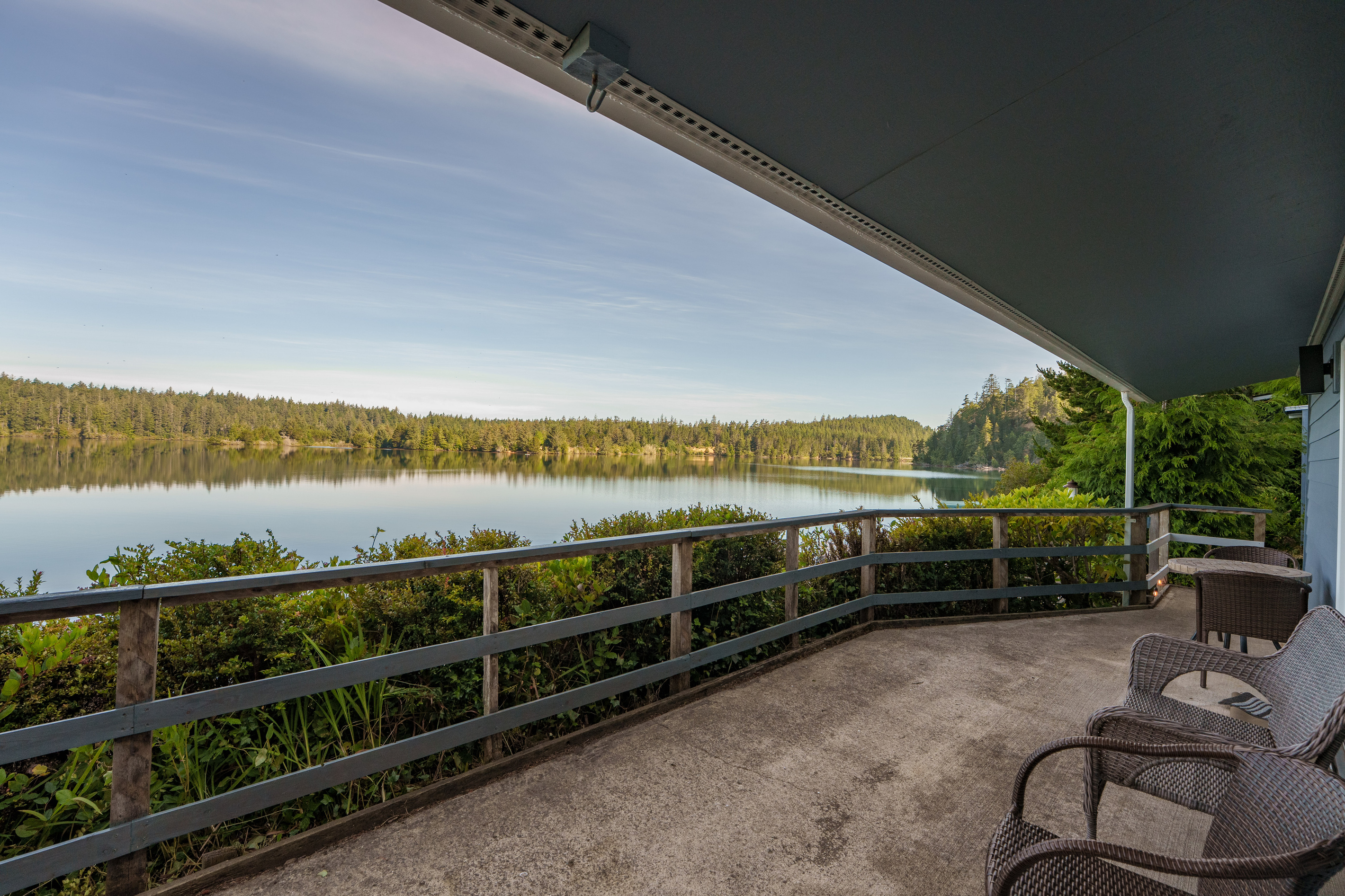 Serene outdoor deck right outside Bedroom 4