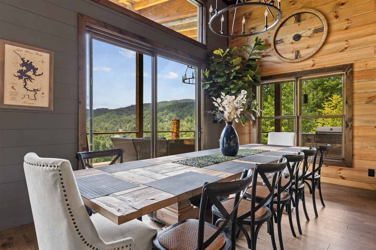 large dining table seats 10