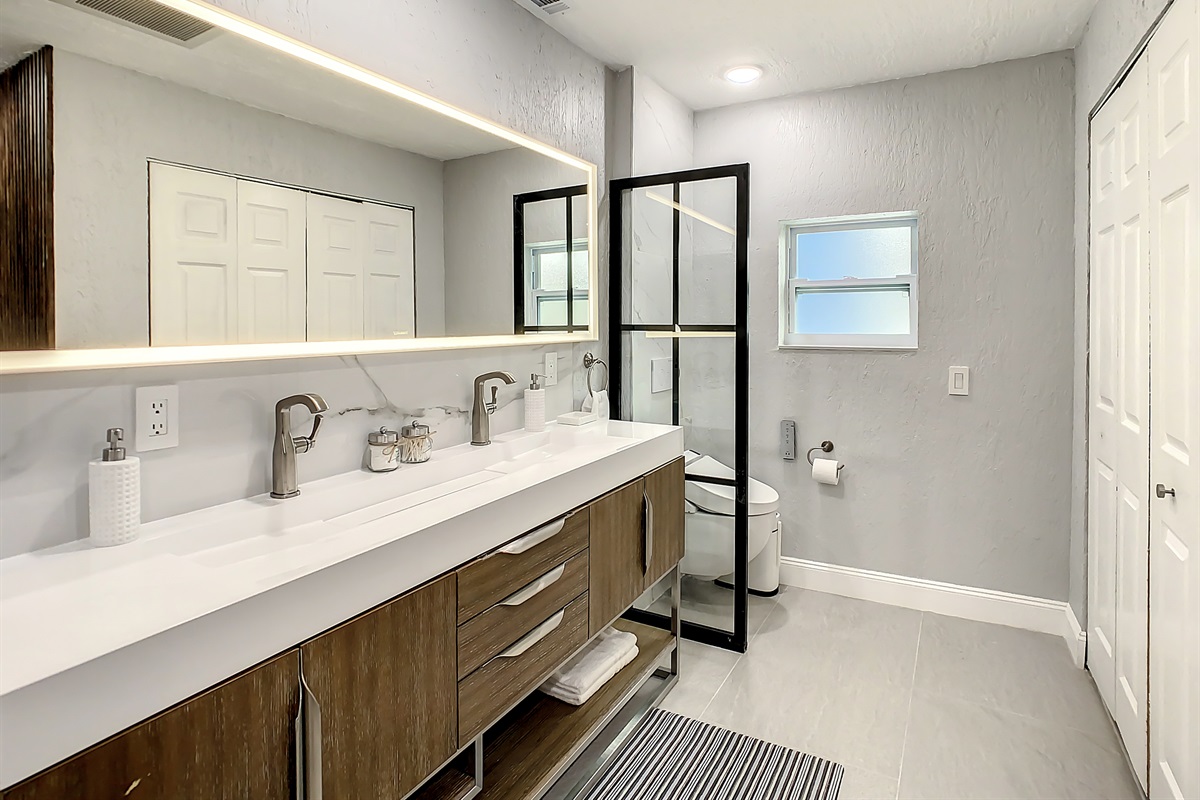 bathroom 1 with duvet