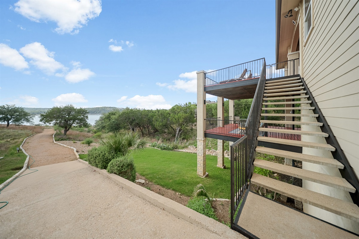 Backyard and cart path