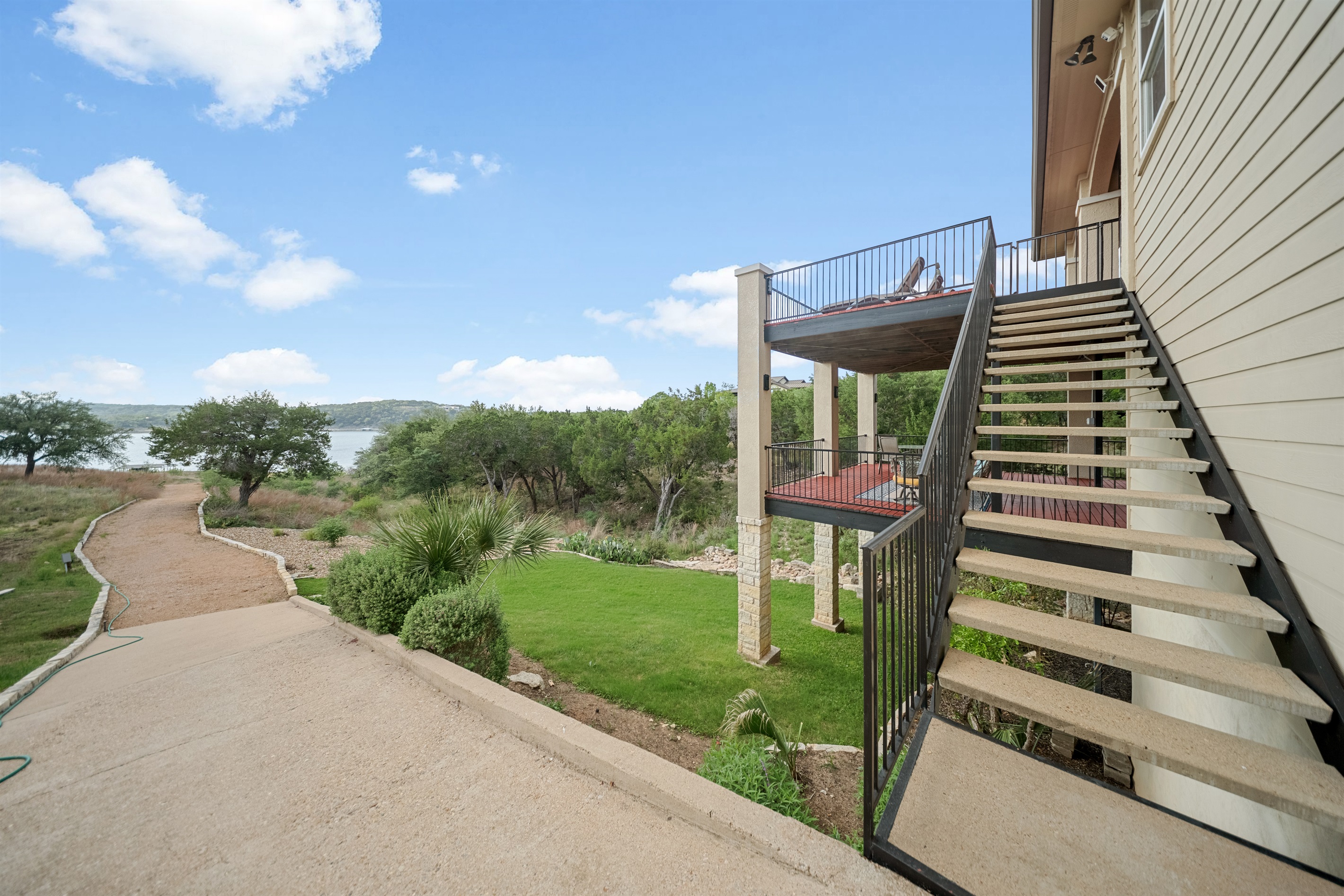 Backyard and cart path