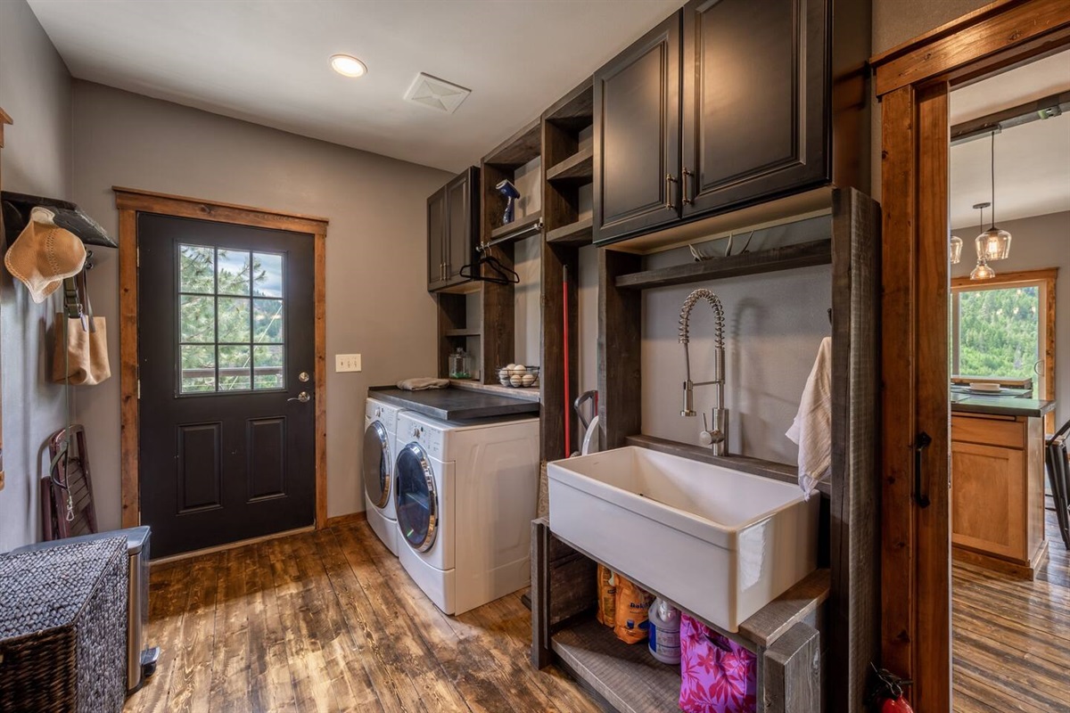 Laundry room off of kitchen