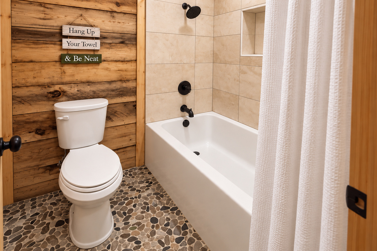 Lower level full bath