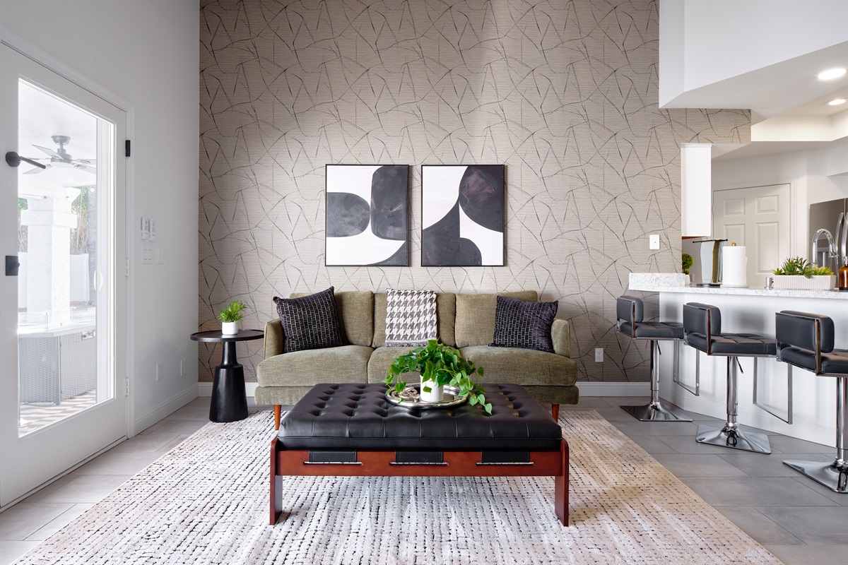 Family Room 2 Opens to Back Patio + Kitchen