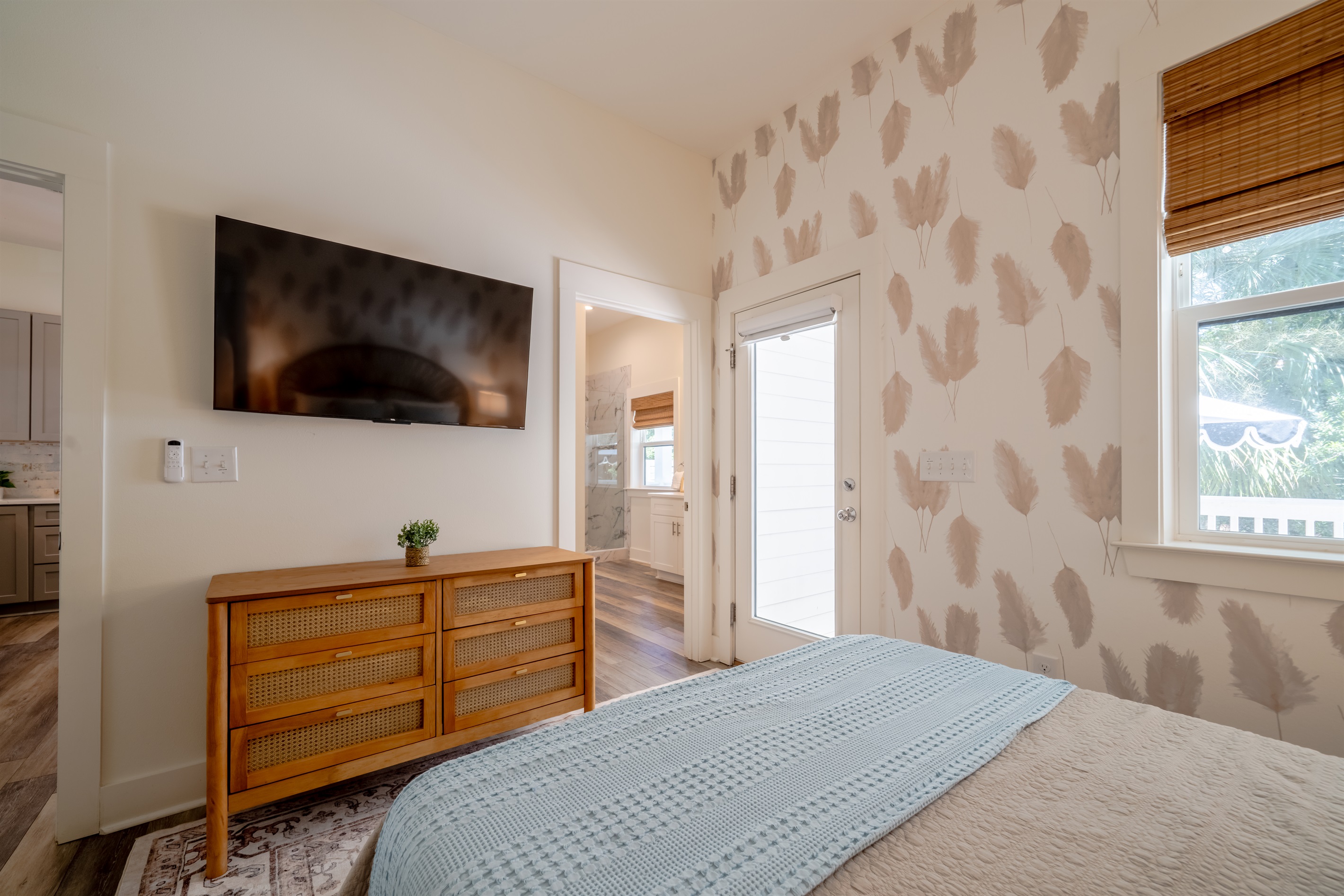 Direct access to the deck from the queen bedroom - step outside anytime!